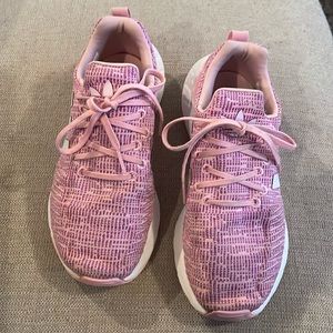 Adidas Girl's Swift Run 22 Shoes Sneakers, Style GW8177, Pink + White